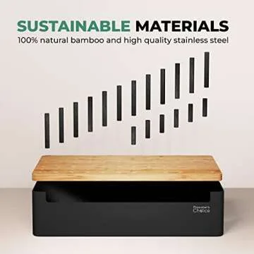 Prosumer's Choice Black Wooden Charging Station Organizer for Multiple Devices - Cable Management Box with 5 Slots and Removable Dividers - Charger Organizer for Phone, Tablet, Home, Office, 12"x6"x7"