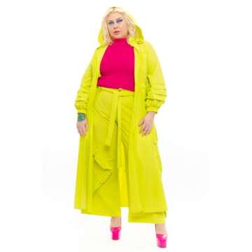 CHAOUICHE Waterproof Maxi Raincoat for Women