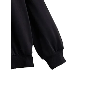 SweatyRocks Women's Cozy Contrast Collar Sweatshirt