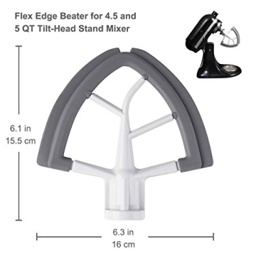 Flex Edge Beater for KitchenAid 4.5-5 Quart Mixers