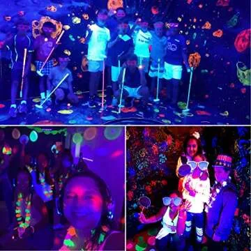 Wiyifada LED Black Light Bulbs 2 Pack, A19 9W UV Black Light Replace Up to 100W, 120V E26 Base Black Lights UVA Level 385-400nm, Glow in The Dark for Body Pain, Blacklights Party, Halloween