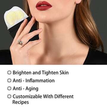 Evmliy Ice Roller for Face, Silicone Ice Roller Facial Ice Mold to Brighten Skin Enhancing Natural G...