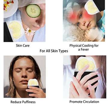 Evmliy Ice Roller for Face, Silicone Ice Roller Facial Ice Mold to Brighten Skin Enhancing Natural Glow, Reusable Ice Roller for Face & Eye Puffiness Relief, Skin Care Freezer(1Pack, Black)