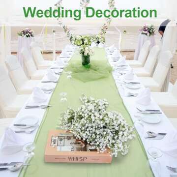 Gumolutin Long Stem Artificial Baby Breath Flowers 15Pcs