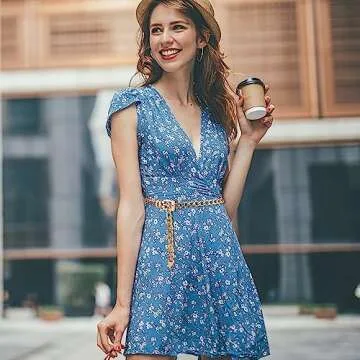 TIESOME Waist Chain Belt Women Ladies Adjustable Body Waist Link Belts for Jeans Dresses, Fit for Waist up to 51 Inches