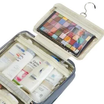 FINDCOZY Extra Large Toiletry Bag with Hanging Hook