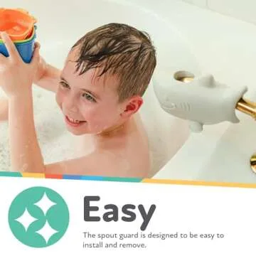 Nuby Shark Bathtub Spout Guard for Safe Bath Times
