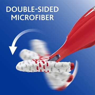 O-Cedar ProMist MAX Microfiber Spray Mop Removes 99% of Bacteria with just Water, Features 1 Extra Refill
