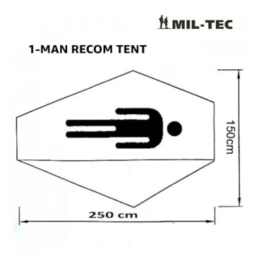 Mil-Tec Recom 1-Person Compact Weatherproof Tent