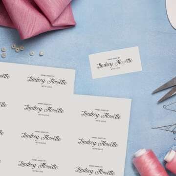 Avery Printable Fabric Sheets, 8.5" x 11", Inkjet Printer, 5 Iron On Transfer Sheets (3384)