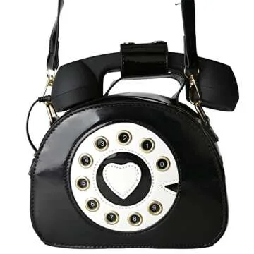 PTShadow Retro Dial Telephone Crossbody Bag for Women
