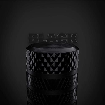 CKAuto 4 Pack Black Tire Valve Stem Caps - Aluminum