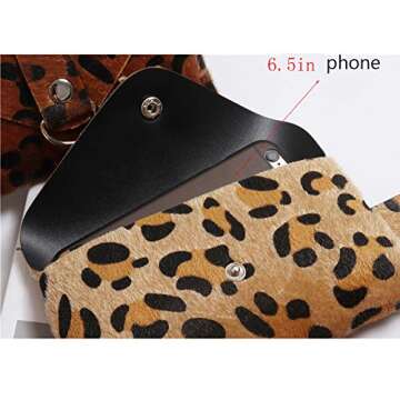 Fashion Women's Leopard Faux Leather Waist Fanny Belt Pack Bag Phone Purse For Girls Women
