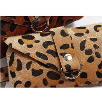 Fashion Women's Leopard Faux Leather Waist Fanny Belt Pack Bag Phone Purse For Girls Women