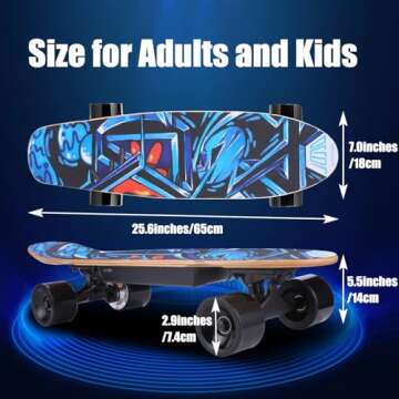 Caroma Electric Skateboard - Safe Ride for Kids & Adults