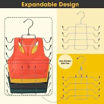 JDGOU 4 Pack Bra Hanger for Space Saving Closet Organization