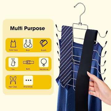 JDGOU 4 Pack Bra Hanger for Space Saving Closet Organization