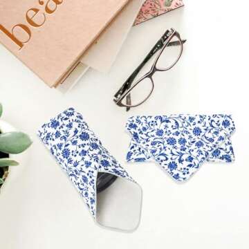 XAMOREST 11.8 in Camera Wrap with Pouch,Lens Protective Wrap,Anti-scratch Anti-dust, Flexible Wrapper Camera Travel Accessories for DSLR Mirrorless Camera Lens(Flower texture)