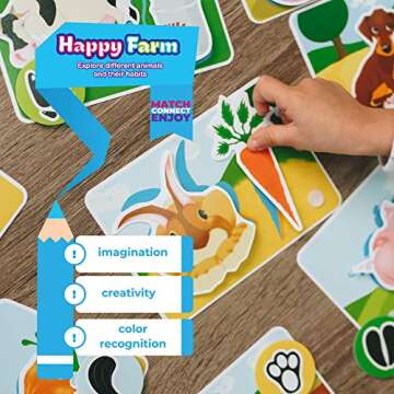Toddler Farm Animals Barn Set for Speech and Skill Development