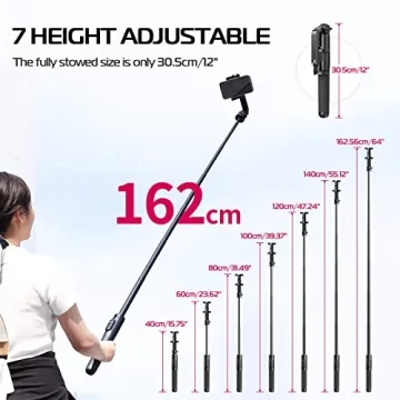 ULANZI SK-03 Selfie Stick Tripod for Smartphones and Cameras
