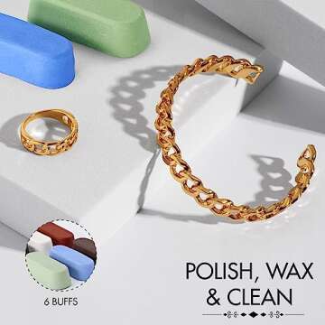 6 Piece Buffing Compound Kit for Perfect Finishes