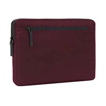 Incase Compact Laptop Sleeve with Flight Nylon MacBook/Laptop/iPad/Tablet Sleeve, and Cover, Lightweight, Weather Resistant, with Slip Pocket for Accessories (Mulberry, 13-Inch)