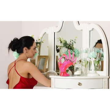 Jewelry Display Holder for Bracelets and Rings in Pink