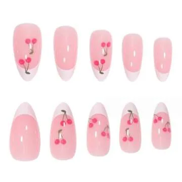 DANMANR Almond Press on Nails for Women – 24PCS Stylish Tips