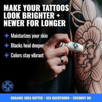Saniderm Original Tattoo Aftercare Balm - Large (2.2 oz) – Petroleum-Free, Fragrance-Free Natural ...