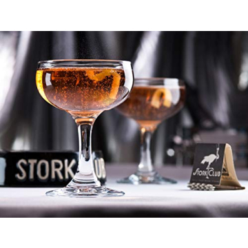 Vintage Stork Club 1942 Cocktail Coupe Glass Gift Set