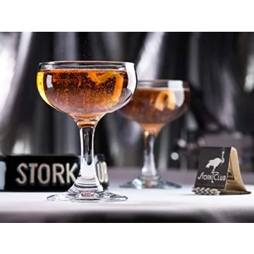 Vintage Stork Club 1942 Cocktail Coupe Glass Gift Set
