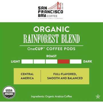 San Francisco Bay Organic Rainforest Coffee Pods - 120 Ct
