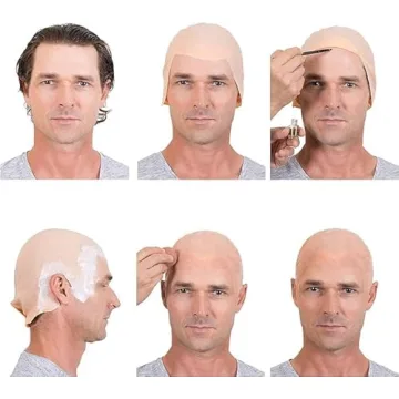 Kangaroo Bald Cap - Perfect Beige Latex for Costumes