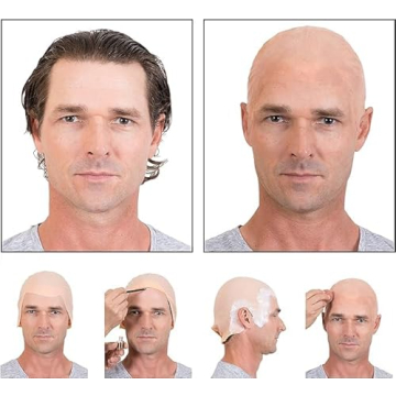 Kangaroo Bald Cap - Perfect Beige Latex for Costumes