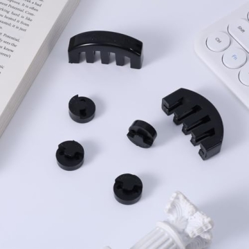 6pcs Rubber Violin Practice Mute Set, Violin Mute Cello Practice Mute Includes Claw Style & Round Tourte Style Mute Accessories for Violin Viola Cello Practice Silencer