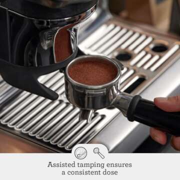 Breville Barista Express Impress Espresso Machine with Grinder