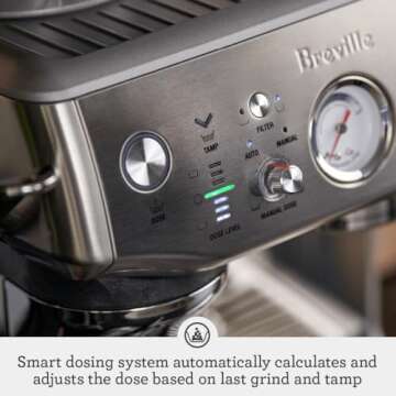 Breville Barista Express Impress Espresso Machine with Grinder