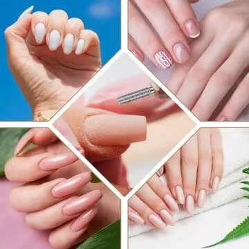 8 Pcs 3/32'' Cuticle Clean Drill Bit Barrel Cuticle Nail Drill Bit Set Electric Nail File Machine Cuticle Bit Diamond Nail Bits Manicure Pedicure Polishing Kit with Case for Nail Salon Manicure