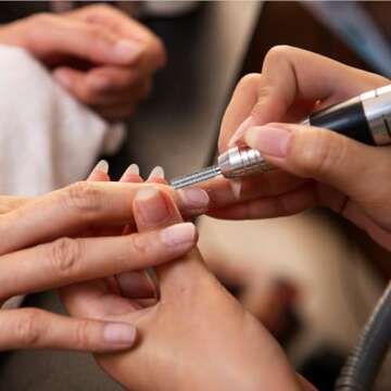 8 Pcs 3/32'' Cuticle Clean Drill Bit Barrel Cuticle Nail Drill Bit Set Electric Nail File Machine Cuticle Bit Diamond Nail Bits Manicure Pedicure Polishing Kit with Case for Nail Salon Manicure