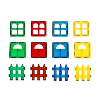 Shapemags 36 Piece Set 36 Pcs Magnet Building Tiles Magnetic Blocks - Accessories Set, Award Winning STEM Educational 3D Construction Blocks Set
