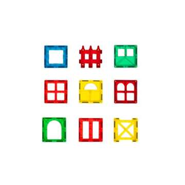 Shapemags 36 Piece Set 36 Pcs Magnet Building Tiles Magnetic Blocks - Accessories Set, Award Winning STEM Educational 3D Construction Blocks Set