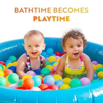 Playz Soft Plastic Mini Ball Pit Balls 500 Count - w/ 8 Vibrant Colors - Crush Proof, No Sharp Edges, Non Toxic, Phthalate & BPA Free for Baby Toddler Ball Pit, Play Tents & Tunnels Indoor & Outdoor