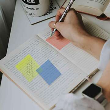 Transparent Sticky Notes Pad - 800 Sheets for Effortless Organization
