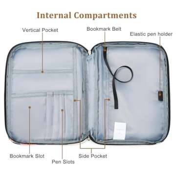 JIANYA Bible Cover for Boys Kids Bible Case Book Cover Case Galaxy Church Bag Childrens Bible Protective Bag with Handle and Zippered Pocket