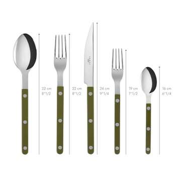 Elegant Sabre Paris 20-Piece Flatware Set - Bistrot Collection