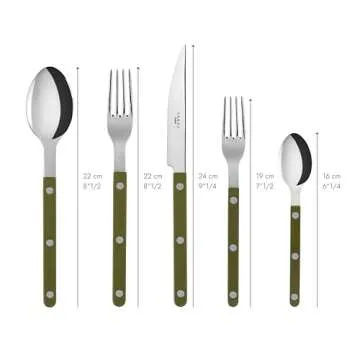 Elegant Sabre Paris 20-Piece Flatware Set - Bistrot Collection