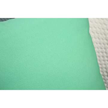 TangDepot Handmade Decorative Solid 100% Cotton Canvas Throw Pillow Covers/Cushion Covers, 45 Colors Available - (12" x 20" , Mint Green, 1 Count (Pack of 1))