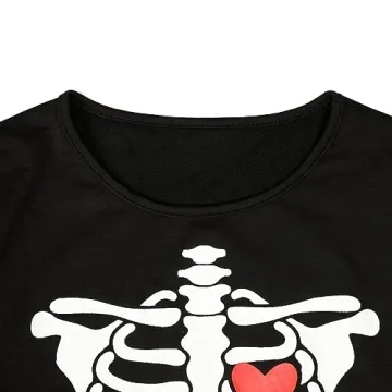 Stylish Womens Halloween Maternity Skeleton Sweatshirt