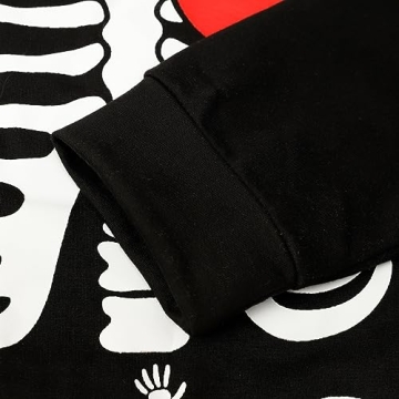 Stylish Womens Halloween Maternity Skeleton Sweatshirt