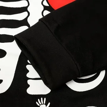 Stylish Womens Halloween Maternity Skeleton Sweatshirt